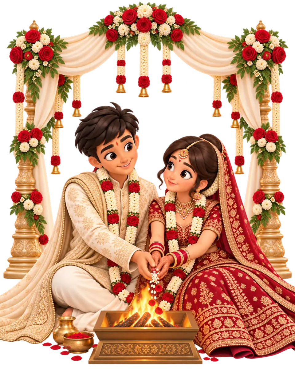 Couple celebrating Shaadi